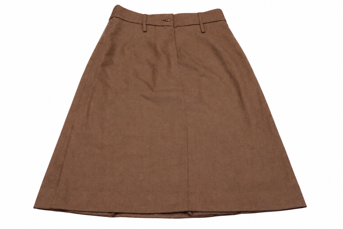 Front of FAD barrack skirt on white background