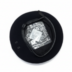 Royal Navy Beret interior view showing leather rim and badge eyelets