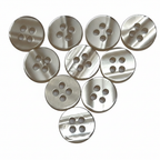 Buttons 10 Vintage 4 Hole for Dress Shirts Pearlesque Frosty Mint 10.2mm New Old Stock