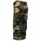 Combat cargo shorts on white background