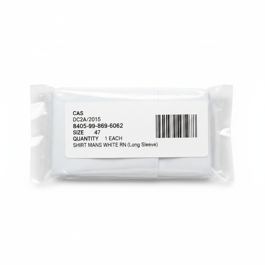 CAS men's label - white