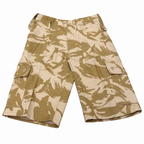 Combat cargo shorts on white background