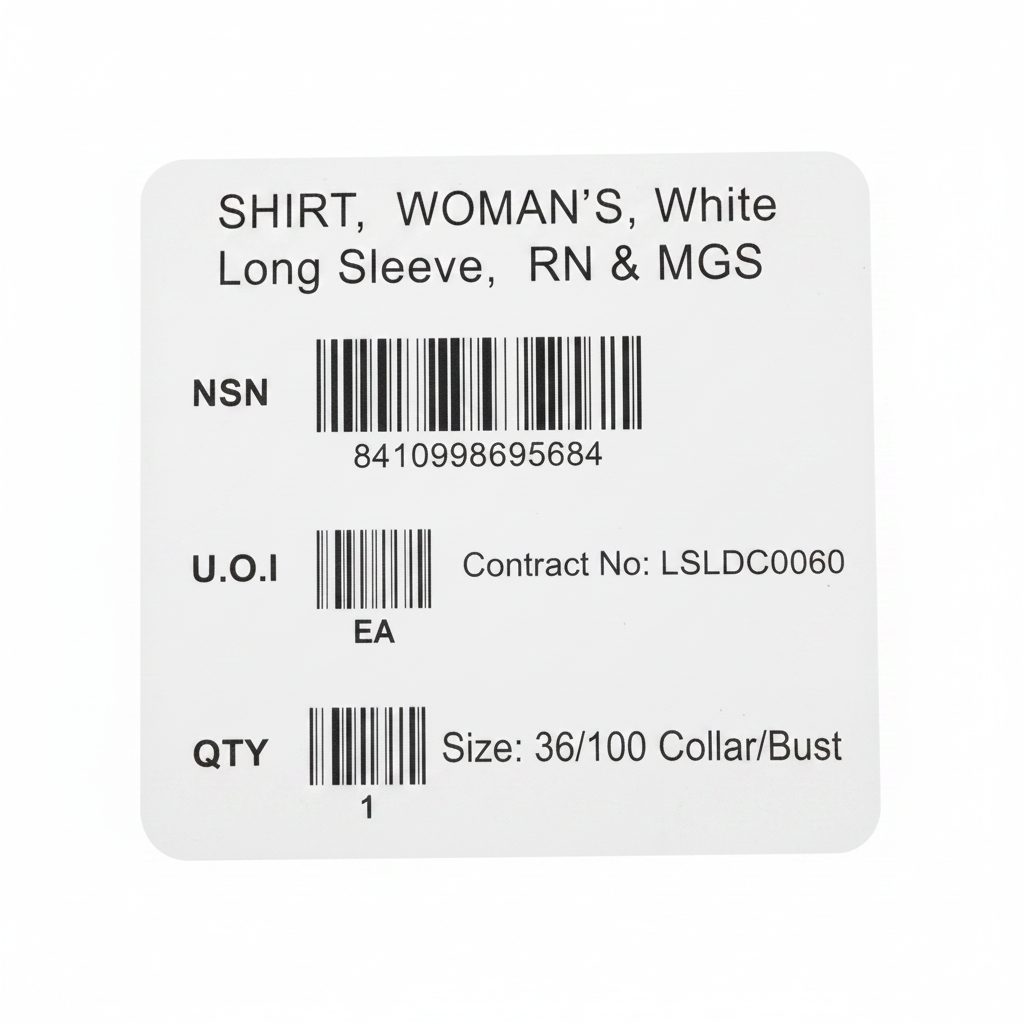 Women's RN&MGS label - white