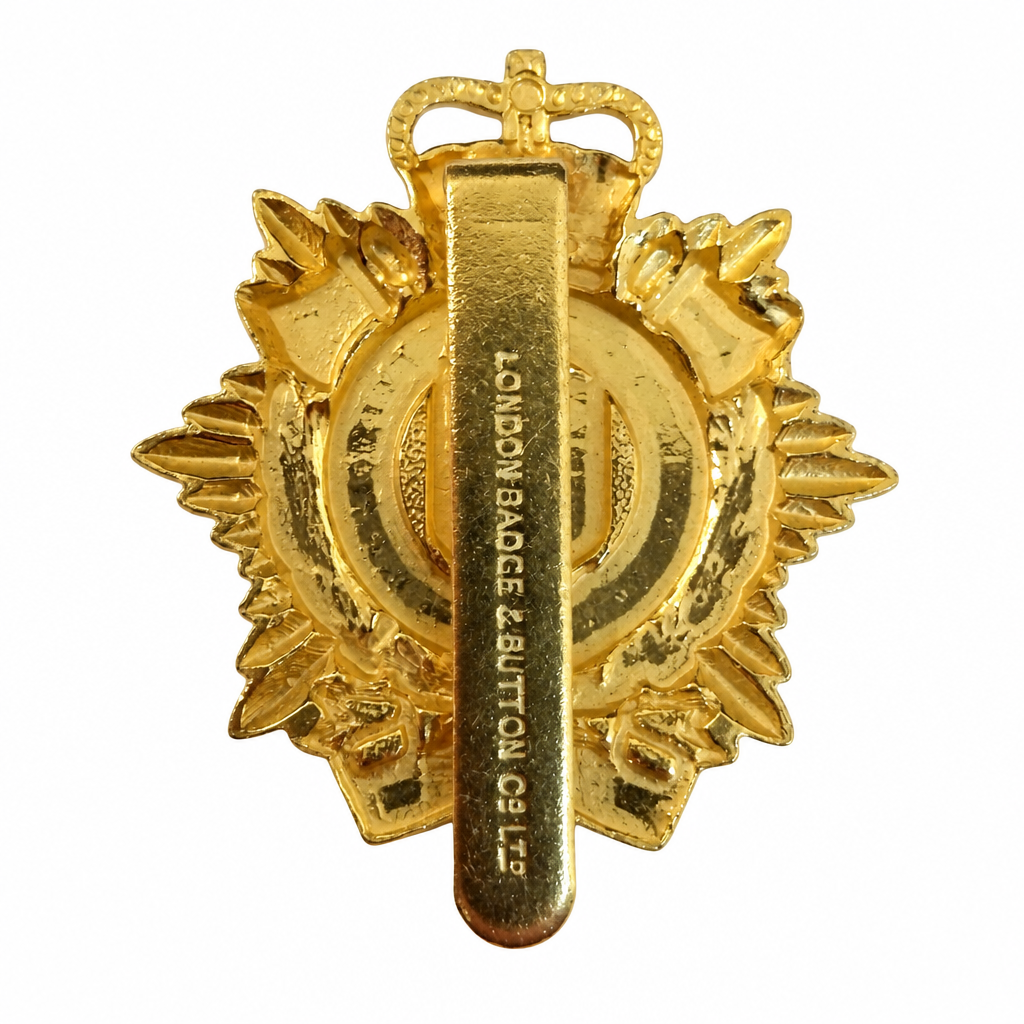 RLC Hat Badge Service Dress For British Army No1 & No2 Peaked Caps & Berets