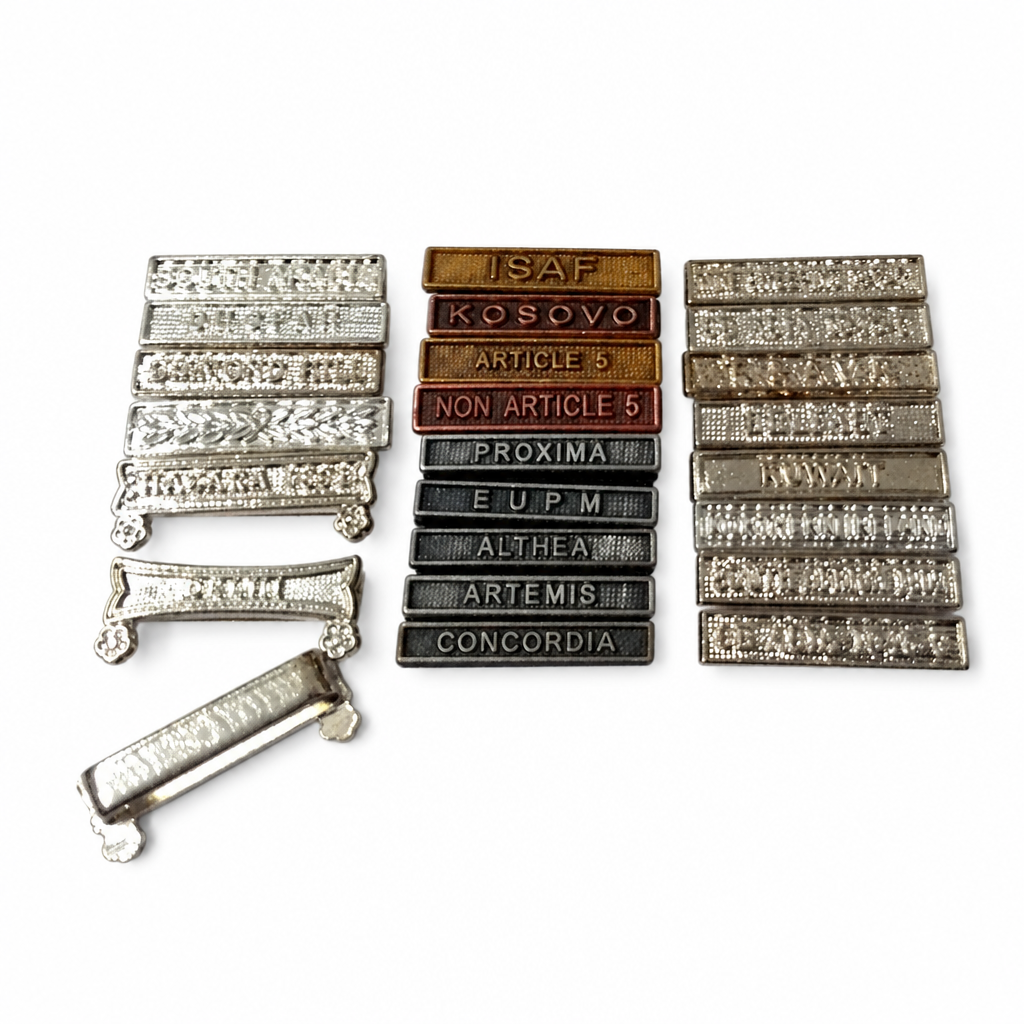 Military Medal Clasps (Miniature  Type) Ribbon Bar Assorted Campaigns/Awards