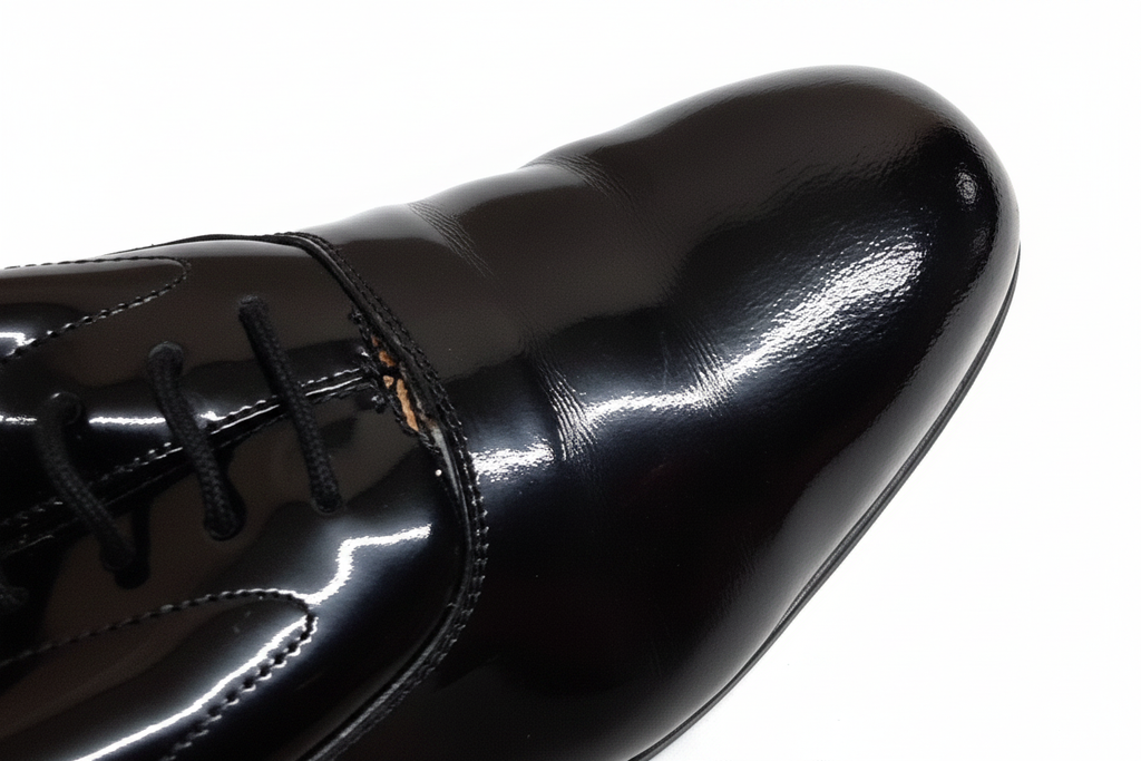 Service Shoes Patent British Military Oxford Shoes Plain Toe
