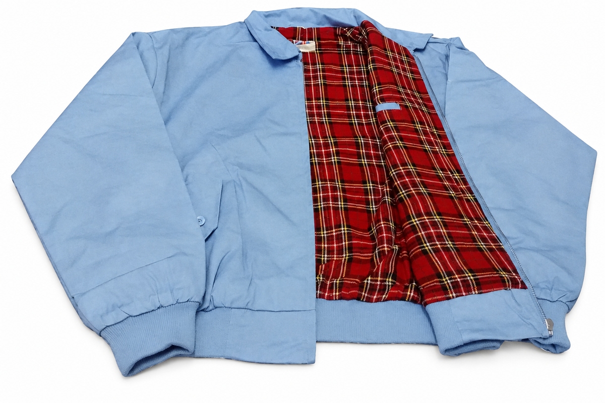 Harrington jacket on a pure white background