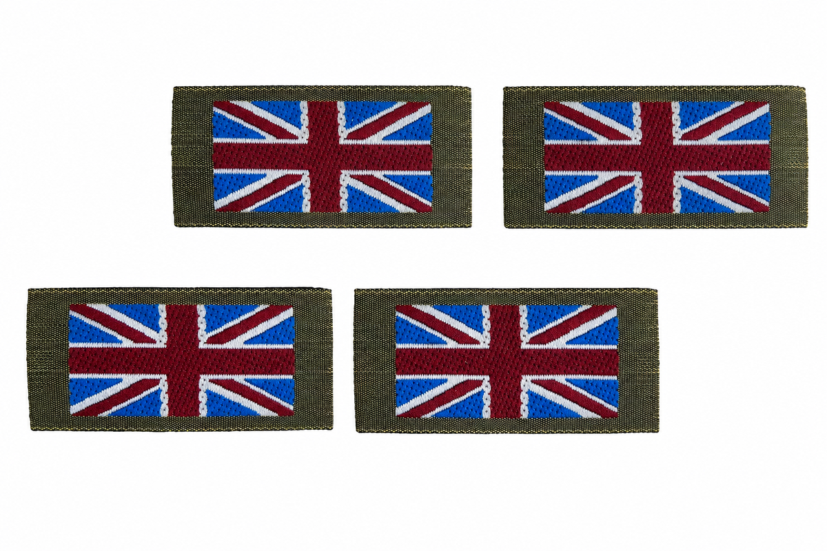 British Forces Flags Union Jack UK Shoulder Patch British Military No2 MTP Badges x5 Pairs