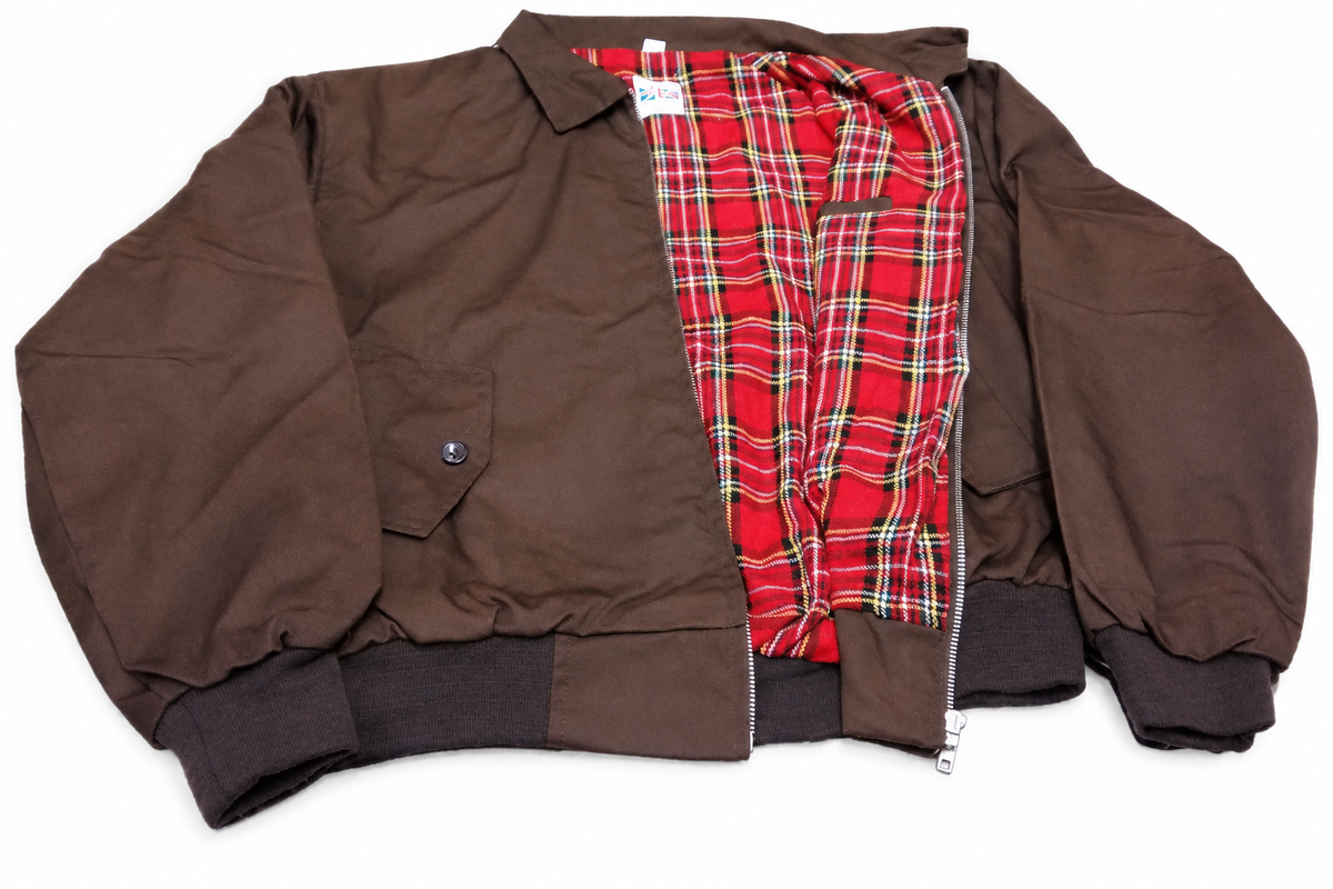 Harrington jacket on a pure white background
