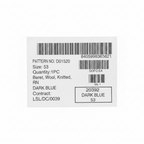 Beret label white background