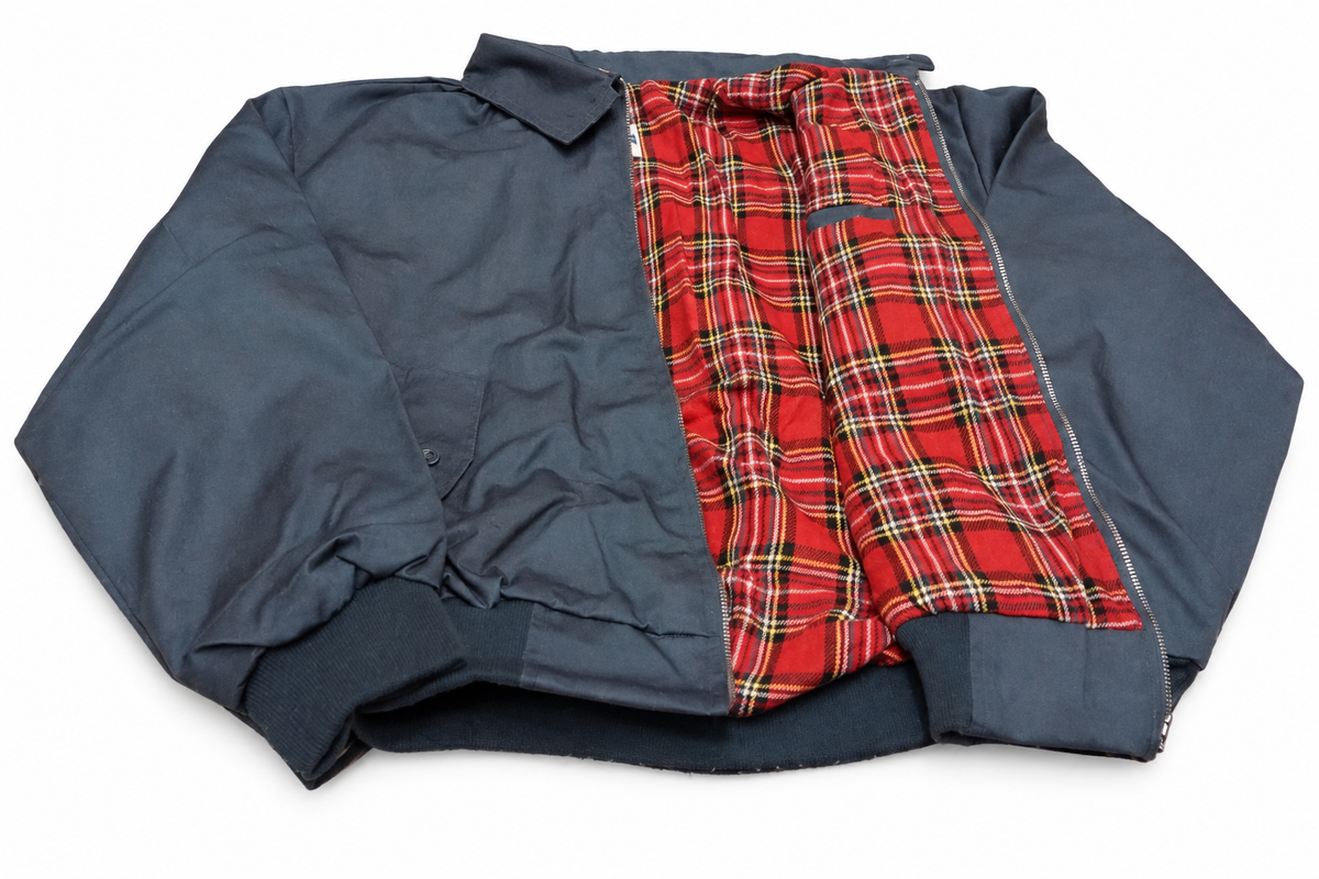 Harrington jacket on a pure white background