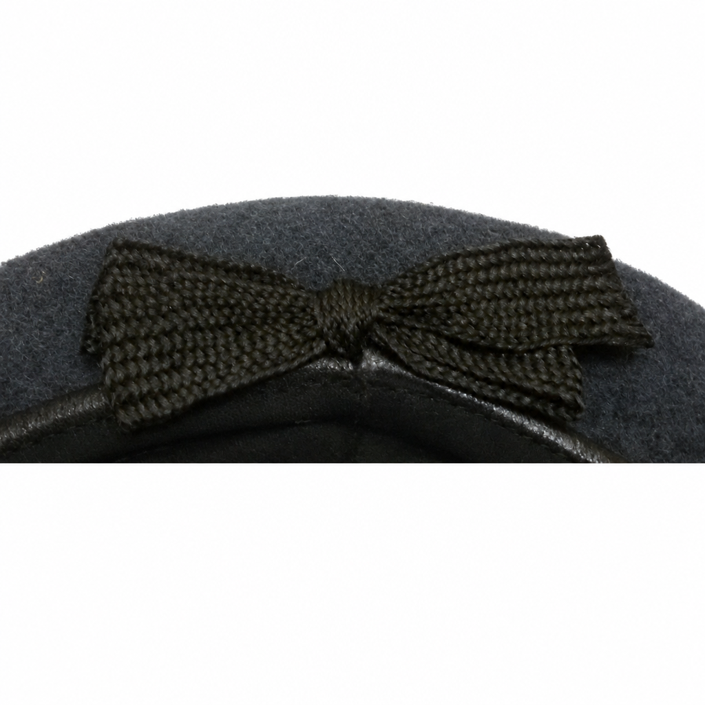 WRAF / RAF Royal Air Force Blue Grey Wool Beret With Leather Rim