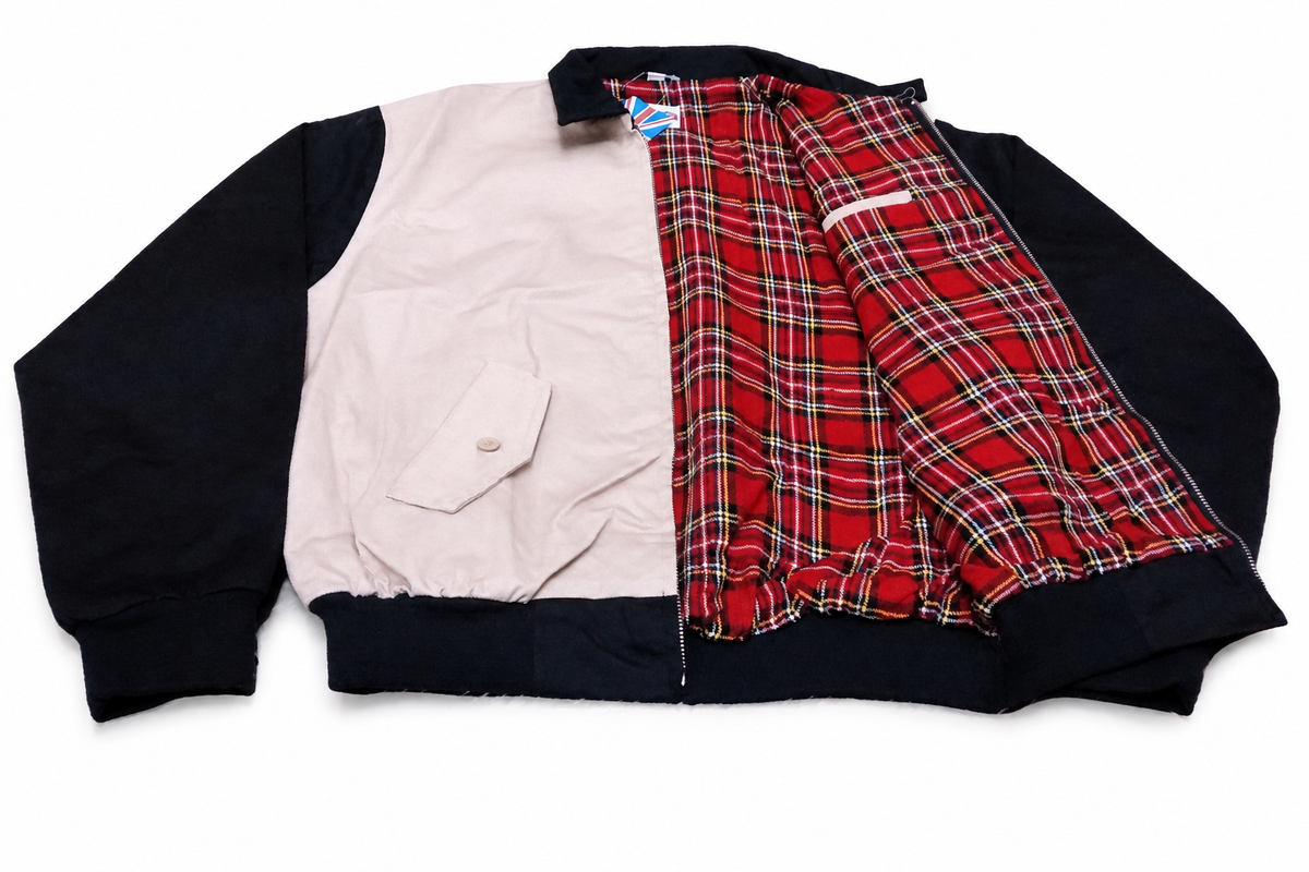 Harrington jacket on a pure white background