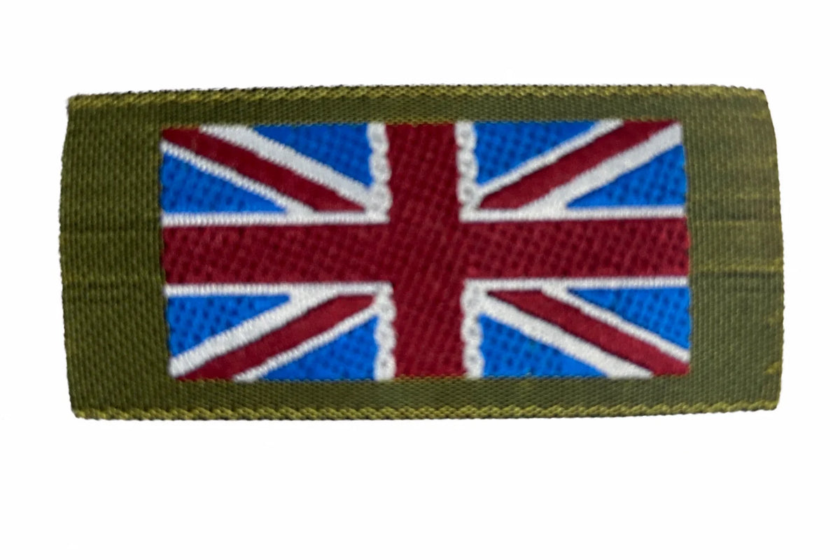 UK Military Flags Union Jack British Shoulder Patches No2 MTP Sew on Badges 1 Pair