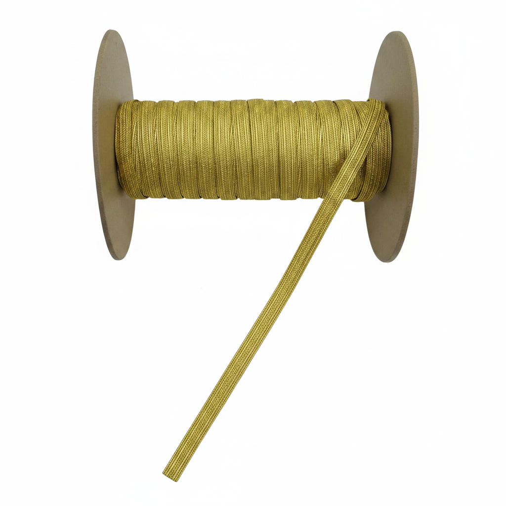 Spool with ribbon - white background