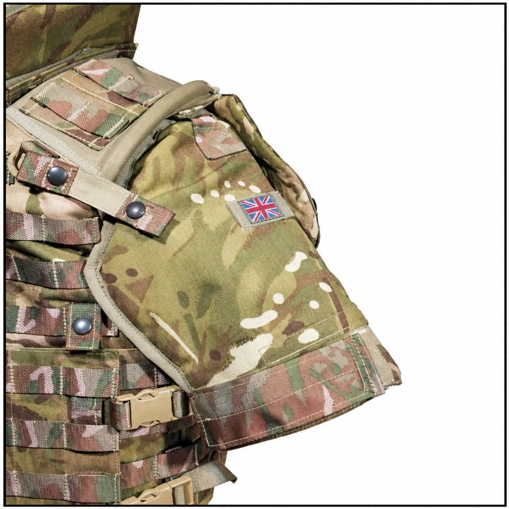 Multi Terrain Pattern MTP Camouflage Fixing Strap / Loop with Press Stud