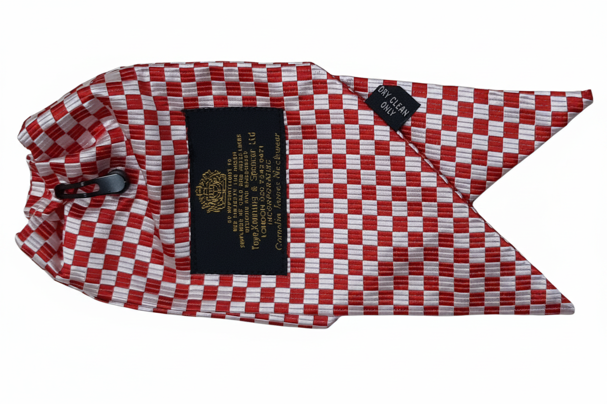 WPC Cravat Red and White Check Ladies City of London Uniform