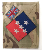 British Army TRF Patches on MTP Blanking Panels Various - Used