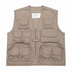 Khaki vest white background