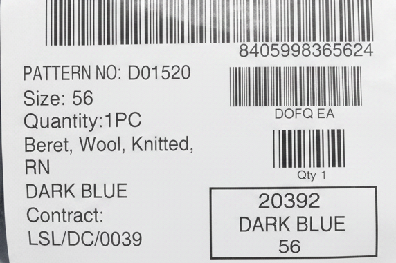 Label white background