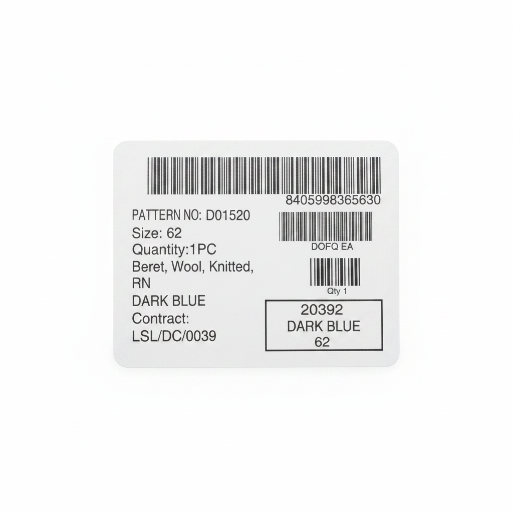 Label white background