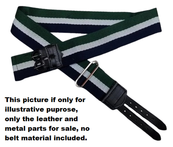 Leather Replacement Strap Slider Adjuster D-rings Spare Part for Stable Belts