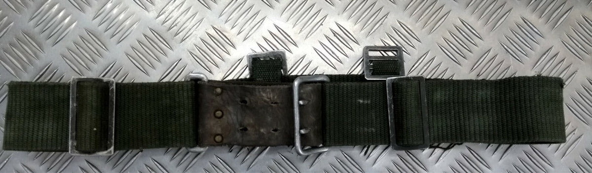M39 Belt & Utility Pouches WW2 Pattern Heavy Canvas Vintage Army Webbing ASST