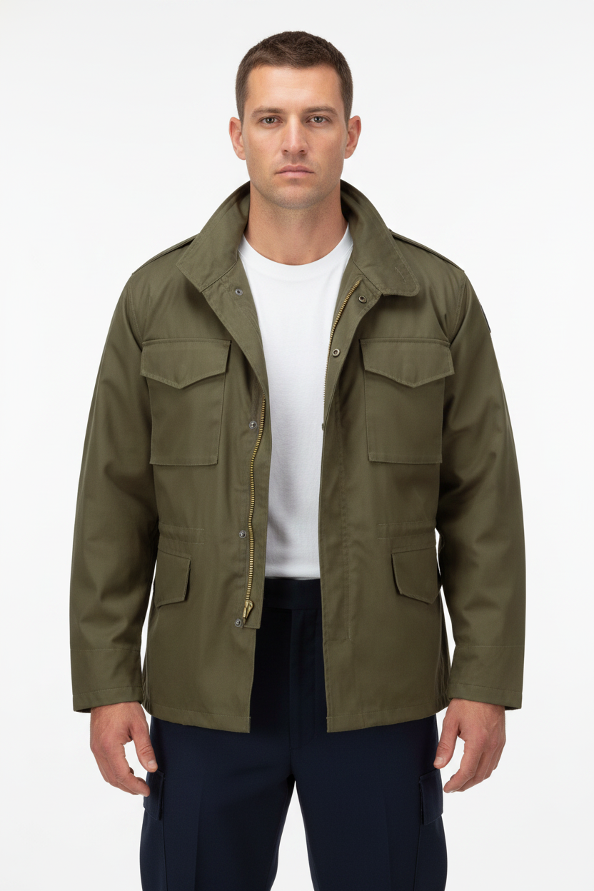 M65 Green Jacket Male Model