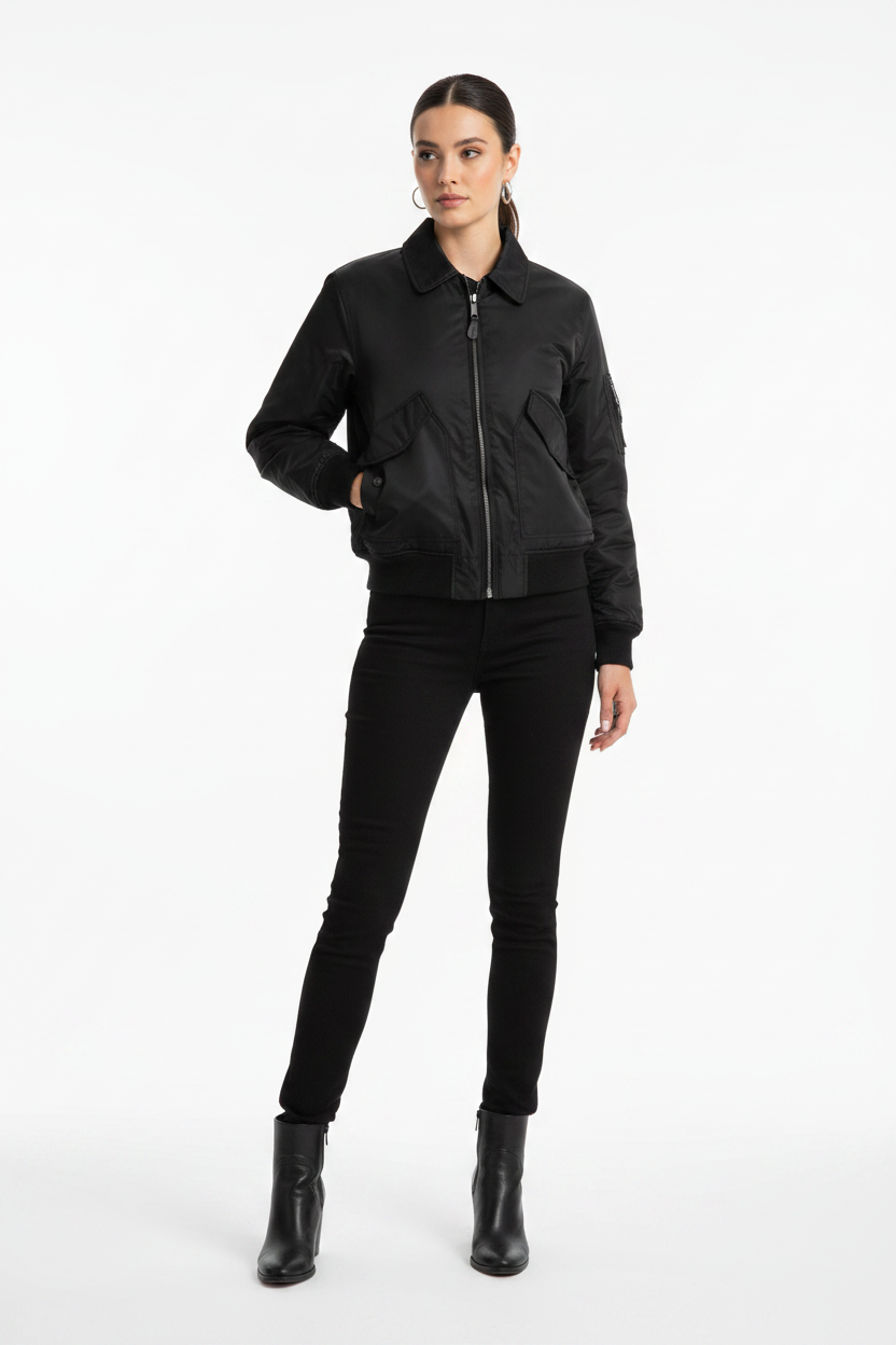 MA2 Jacket Female Fashion Pose