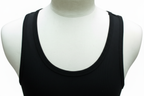 Mannequin upper chest close-up - black vest