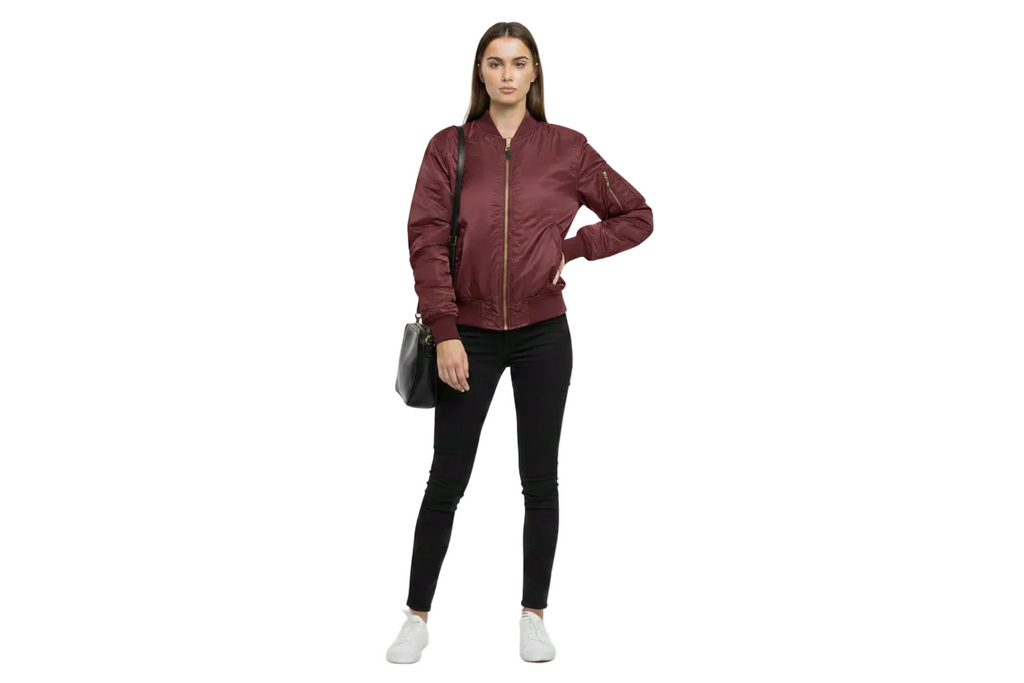 Maroon MA1 - Clean, No Tag