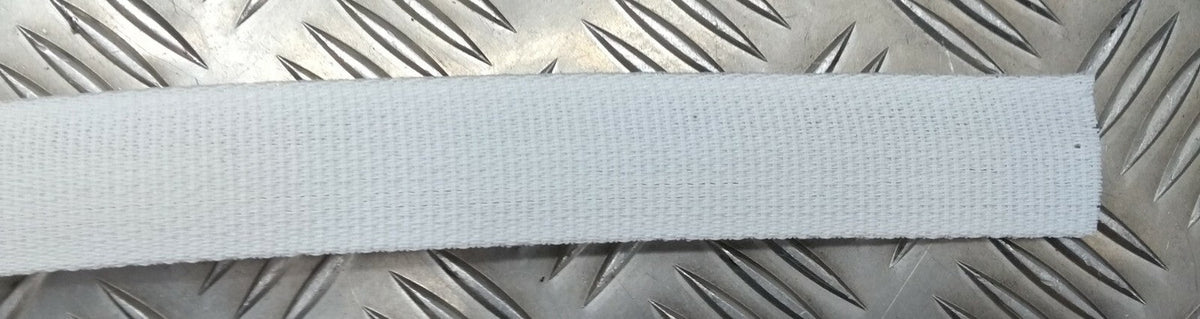 Mil-Spec Strapping Ceremonial White Courlene Heavy Duty 32mm Sling Web Material