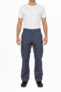 Model full frame RAF blue-grey trousers