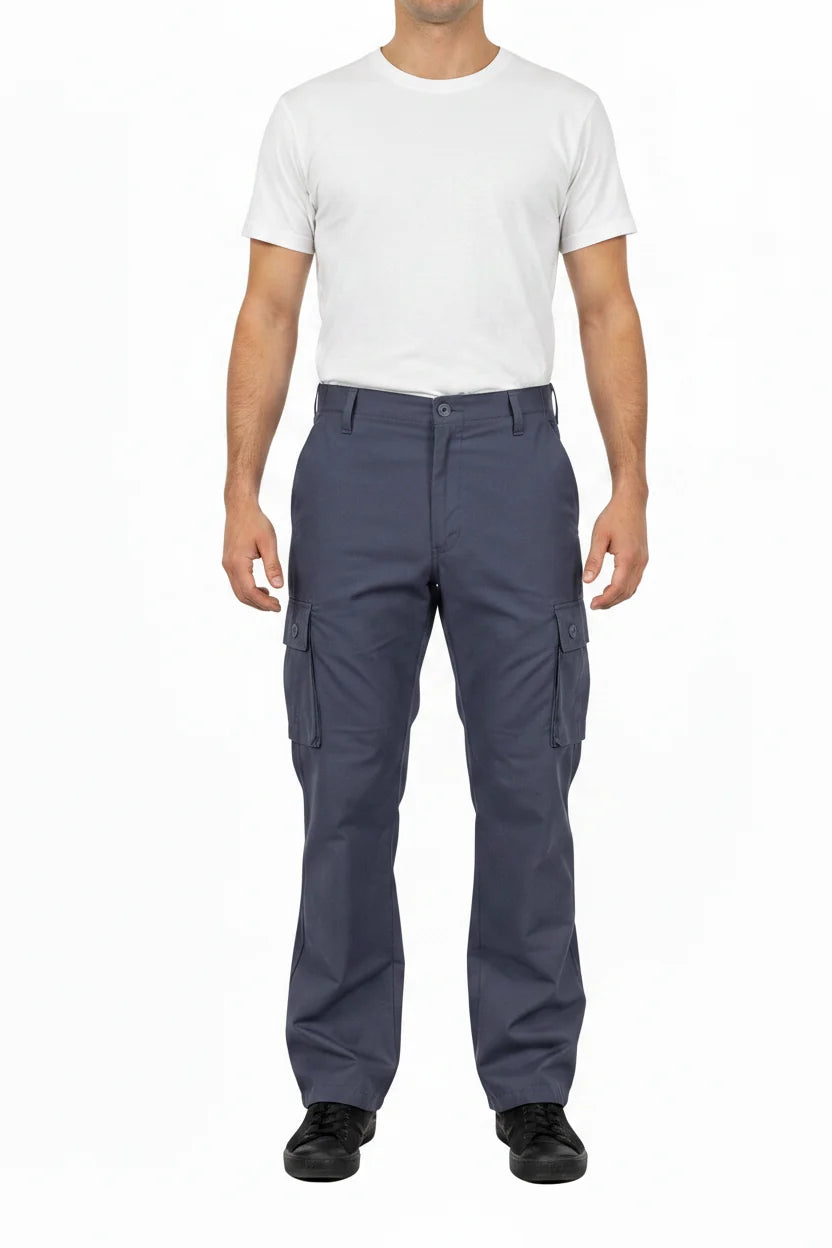 Grey Combat Trousers Military Style Utility / Field Trouser Cargo Pants 28"