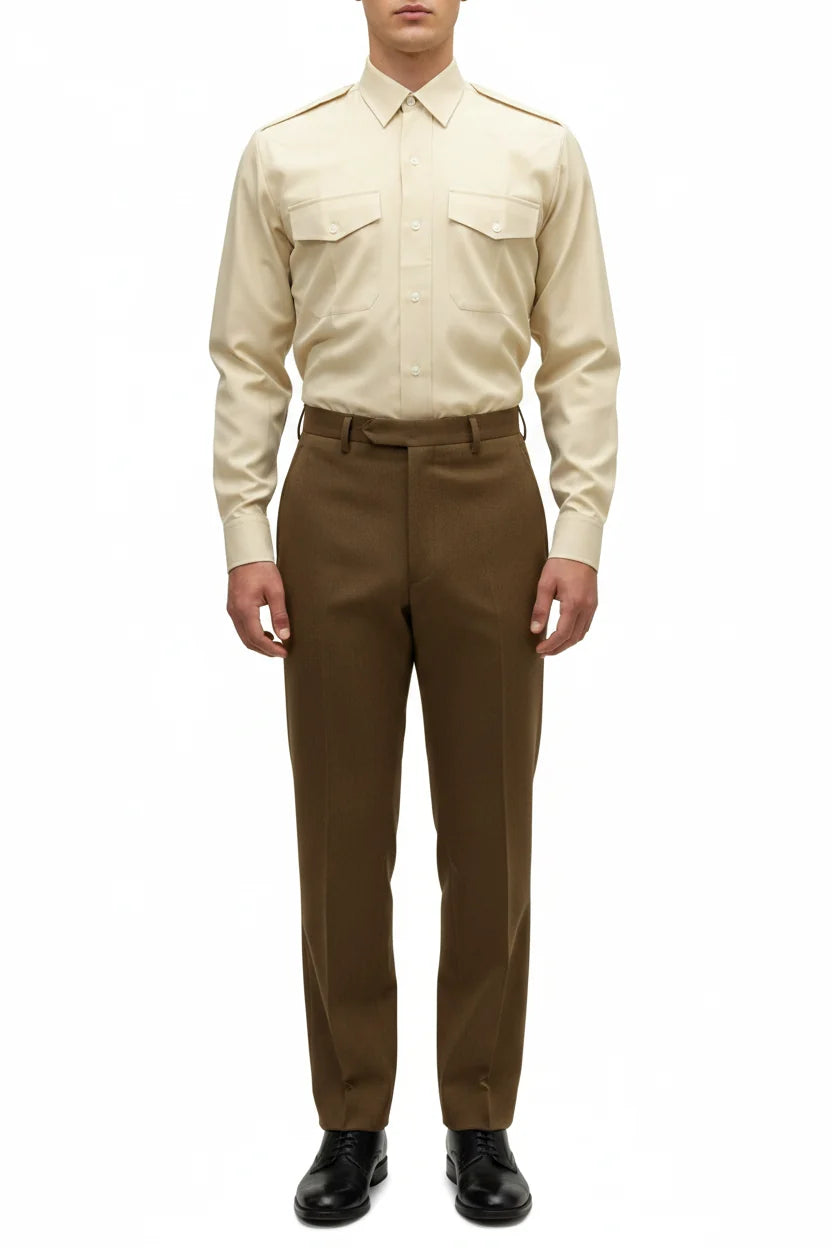 FAD Shirt British Army Issue Fawn No2 Dress Shirts All Ranks Grade 1