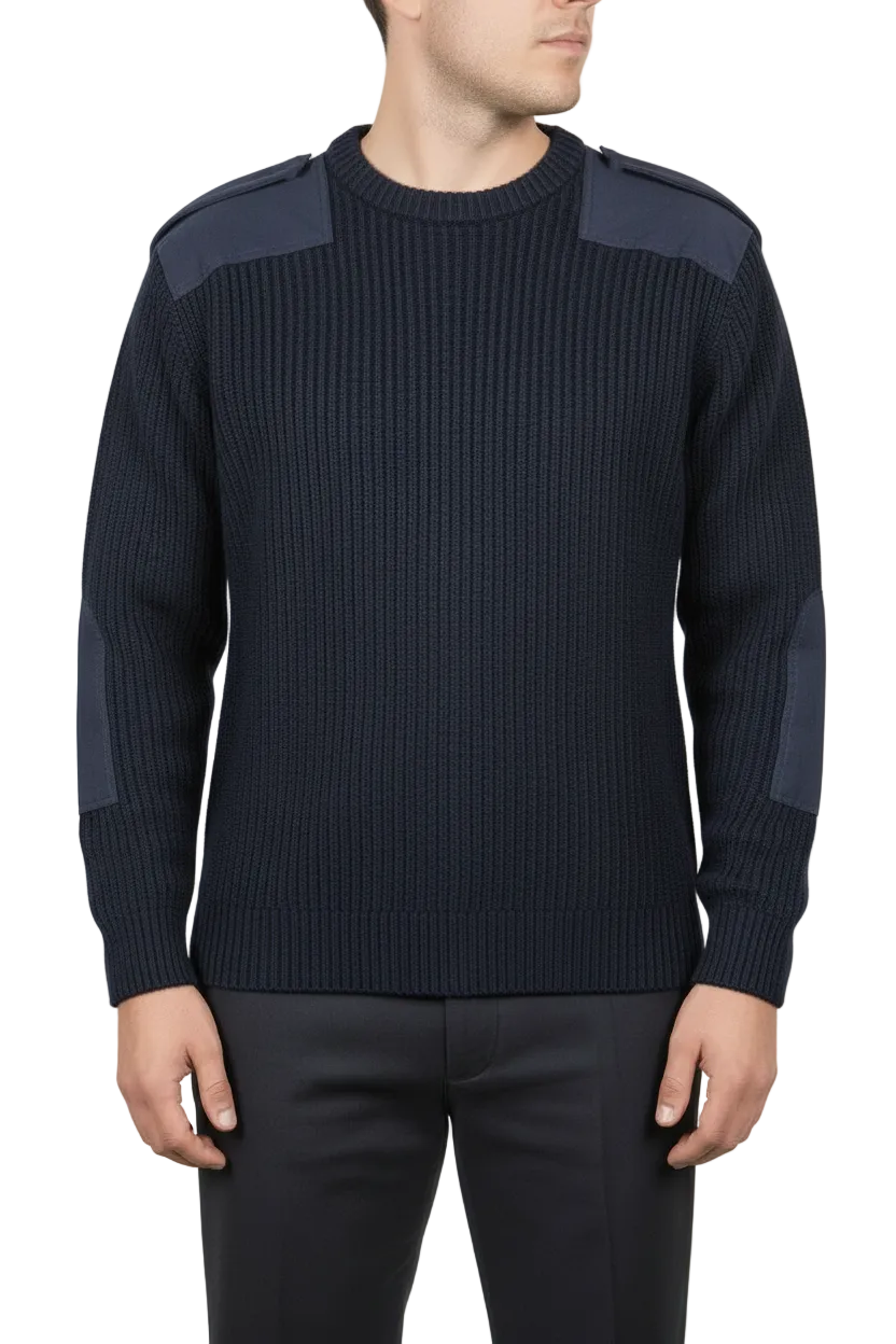 Army Type Jumper Commando Pullover Sweater Crew Neck Warm