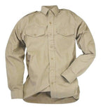 British Army No2 FAD Shirt Long Sleeve Fawn With Assorted Chevrons / Patches / Badges