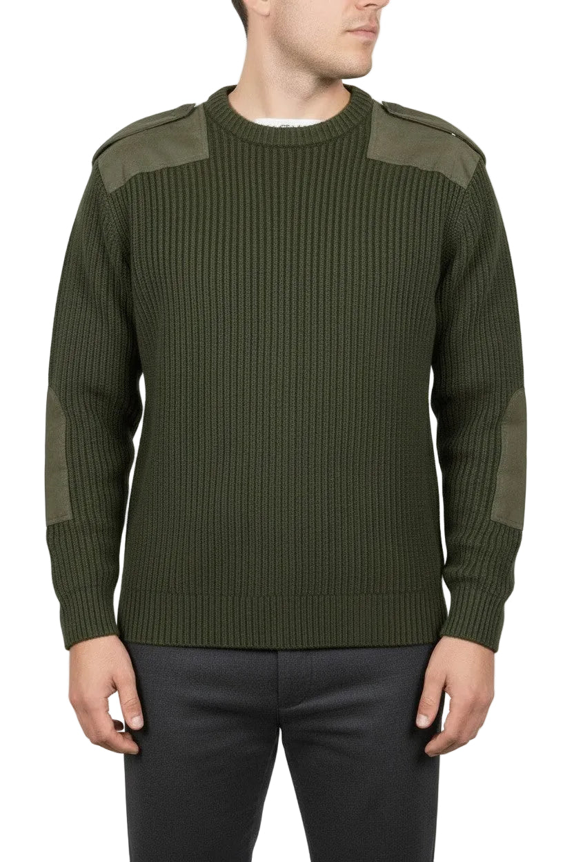 Army Type Jumper Commando Pullover Sweater Crew Neck Warm
