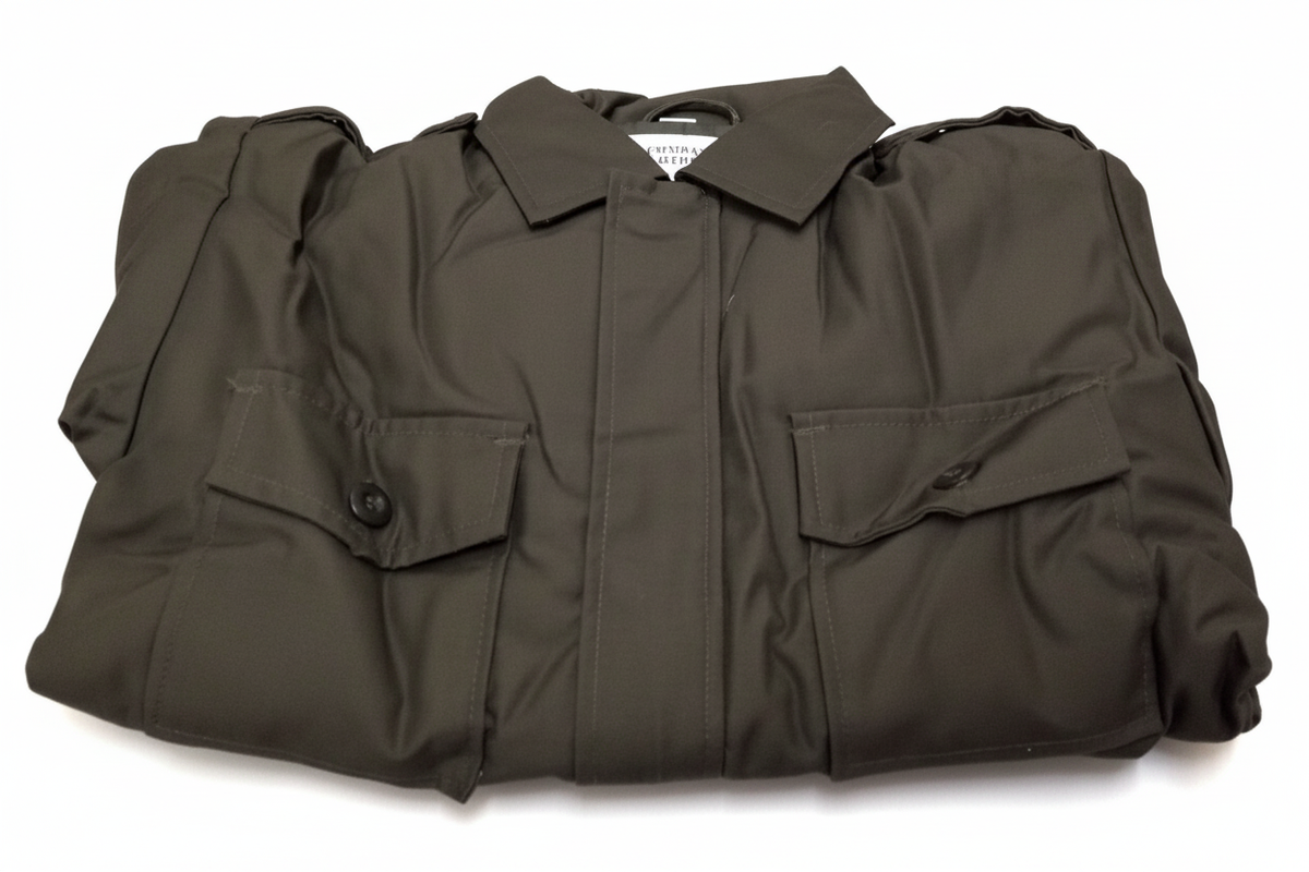 Olive jacket white bg