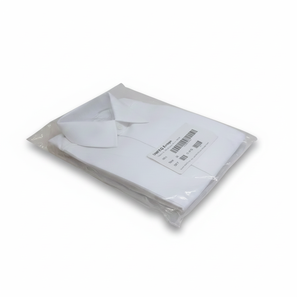 Packaged White Shirt - Clean Straight Edges