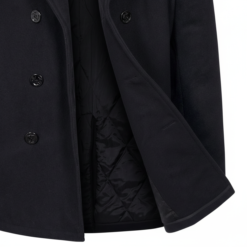 Peacoat Detail - Cuff Behind Open Section