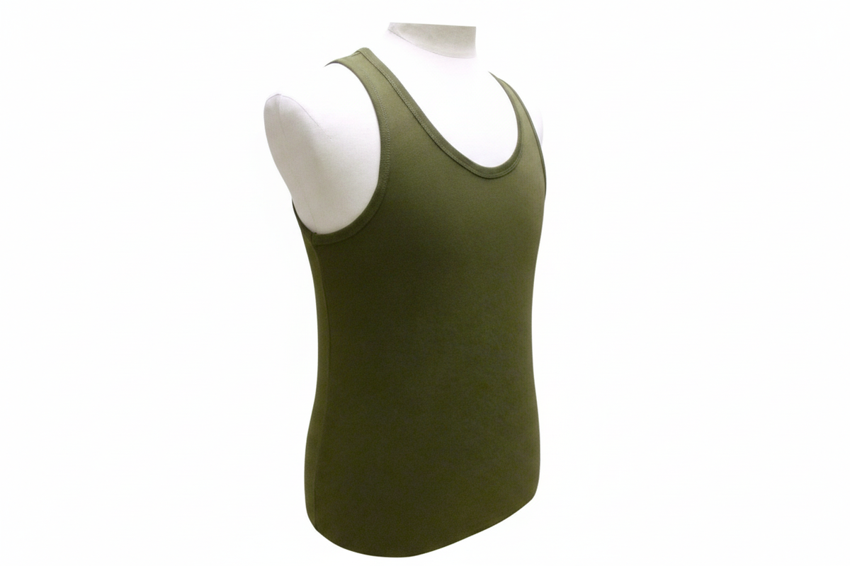 PT Vest White Background - Side