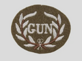 Qualified Gunner Qualification Oval FAD Patch British Army "GUN" with Wreath