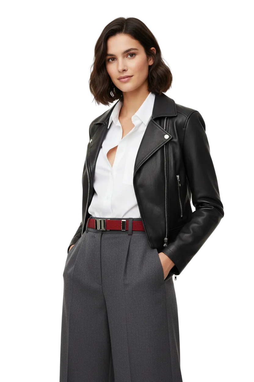 Red Belt on Female Fashion Model
