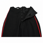 Reframed trouser waistband detail
