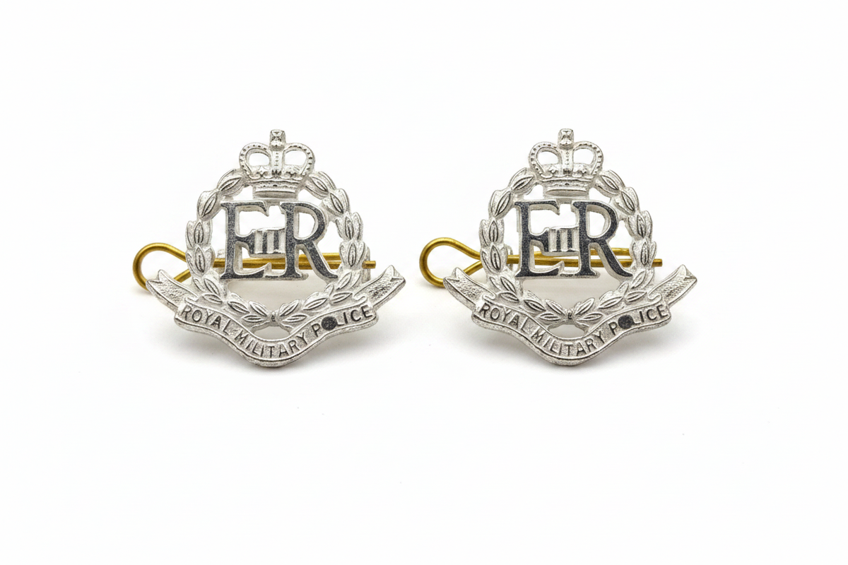 RMP Officers Collar Dog Badges - White Background