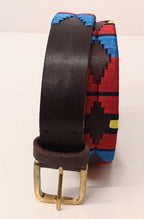 Royal Artillery RA Leather Polo Belt with Brass Buckle