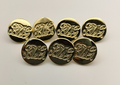 Royal Dragoon Guards RDG Flat British Army No1 Jacket Buttons Set of 7