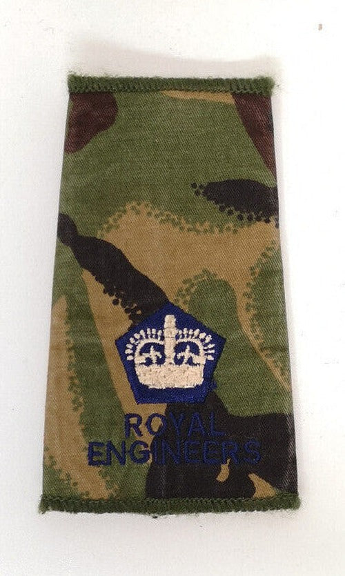 Royal Engineers RE Rank Slides Various Ranks and Camo Colours - Used