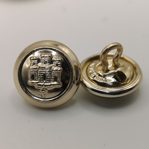 Royal Gibraltar Regiment Insignia Buttons Small Size 22L x2